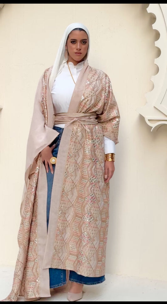Indian embroidery kaftan