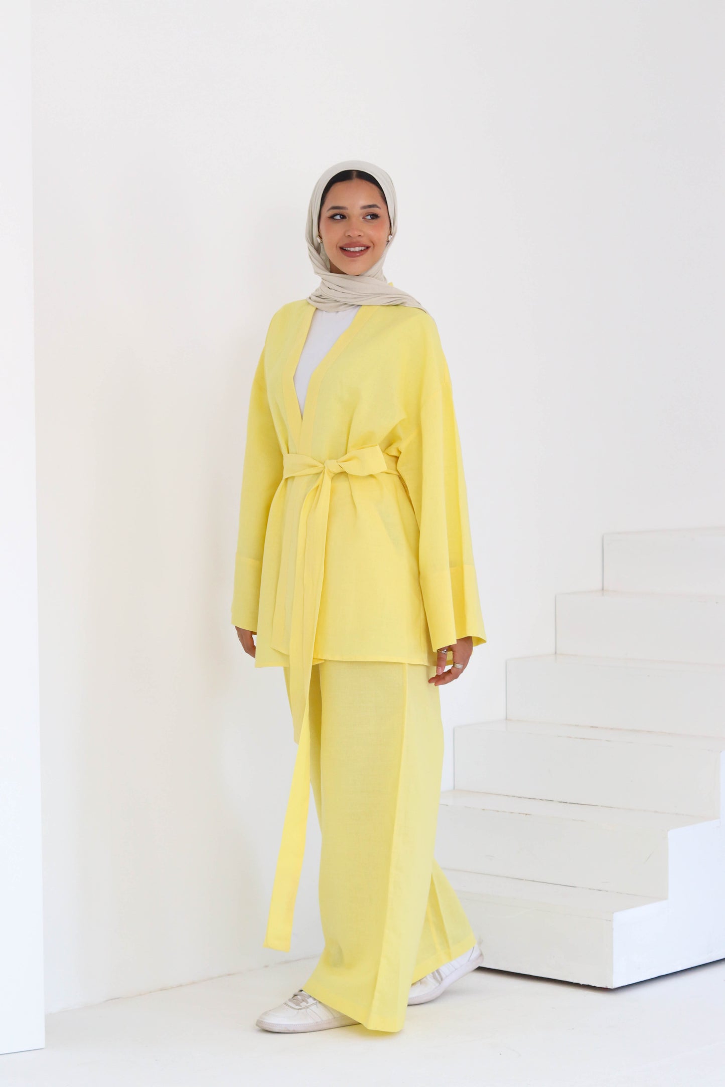 Linen Set In Yellow
