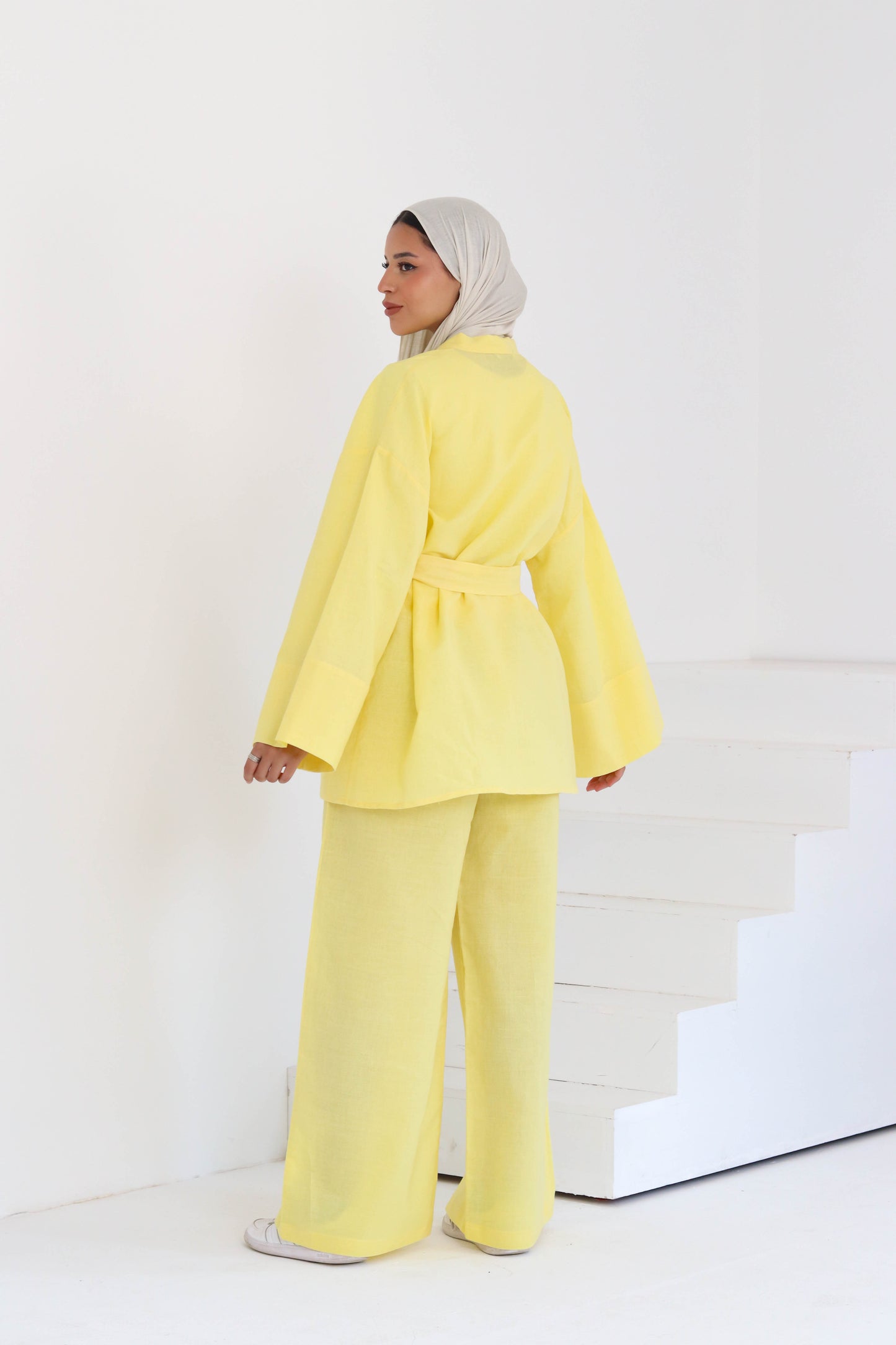 Linen Set In Yellow