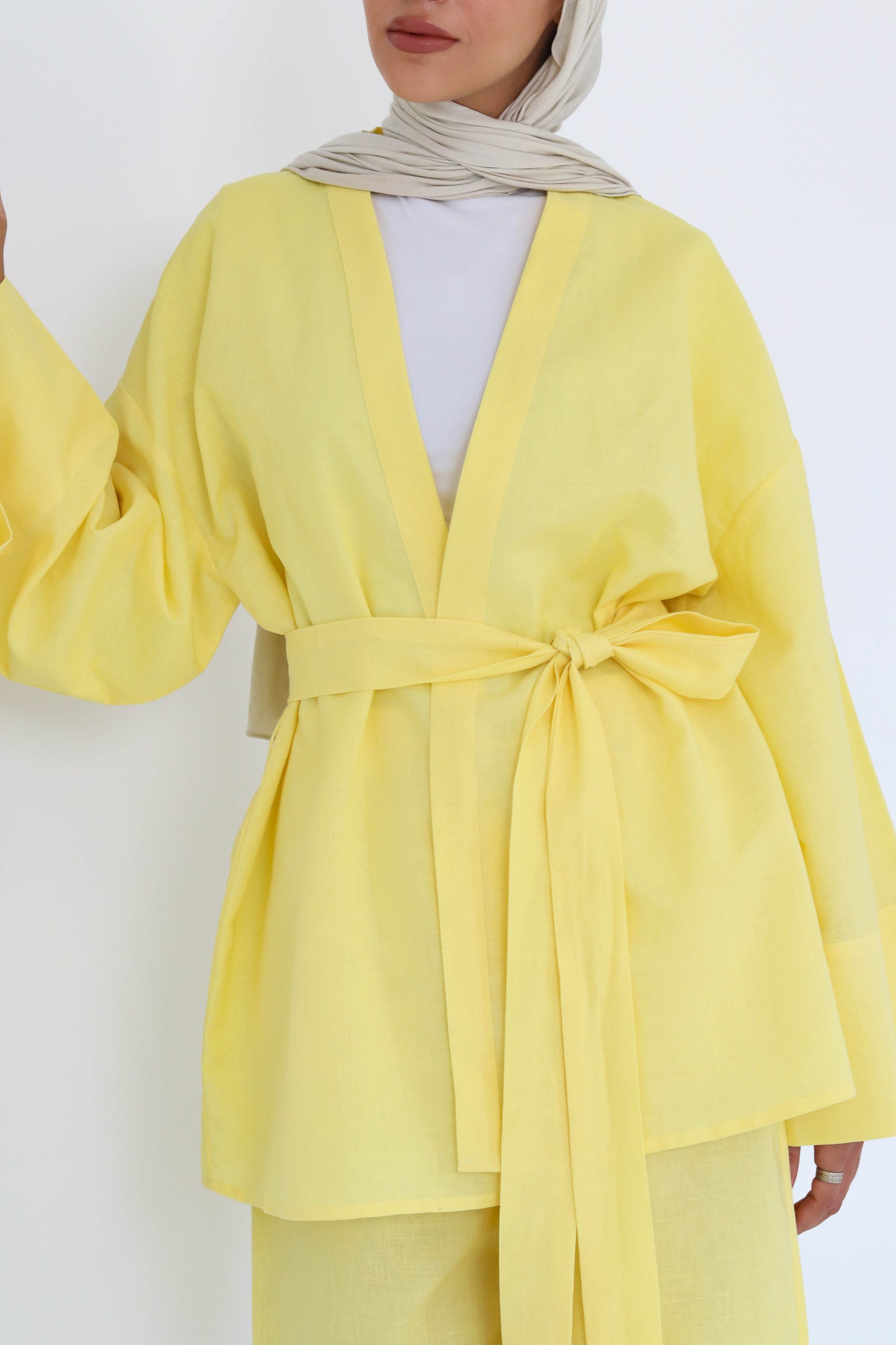 Linen Set In Yellow