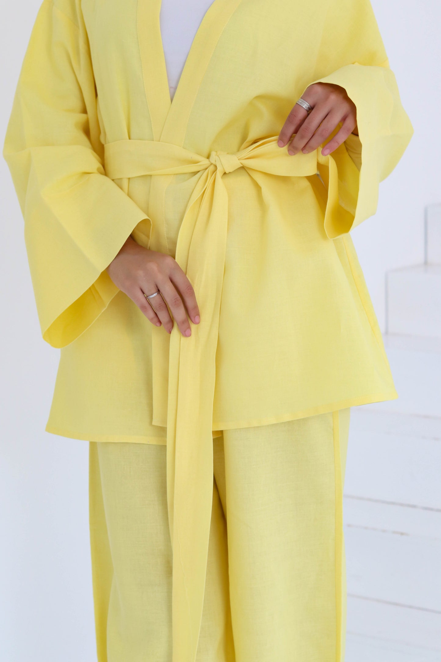 Linen Set In Yellow