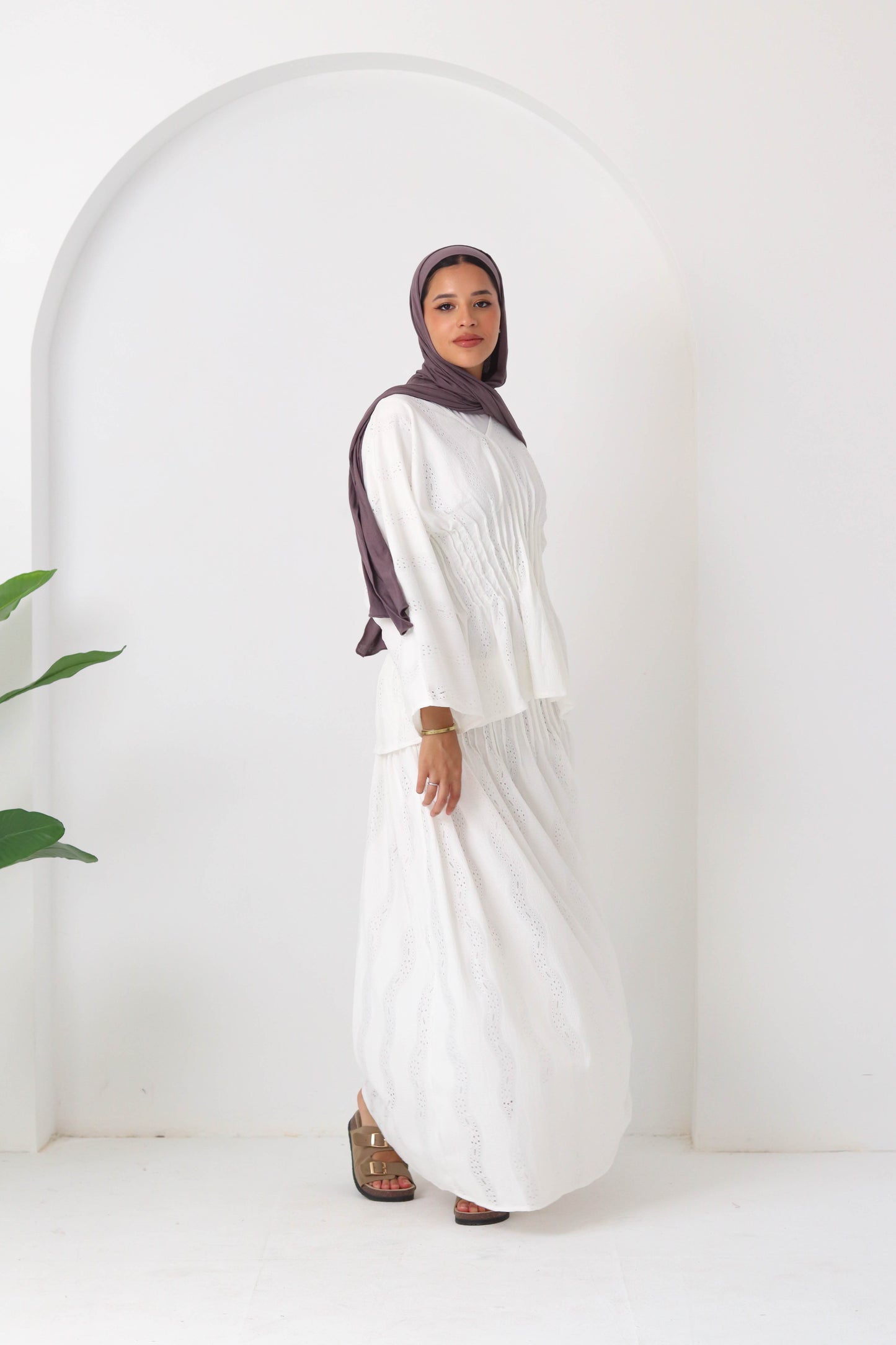 Skirt Set In White