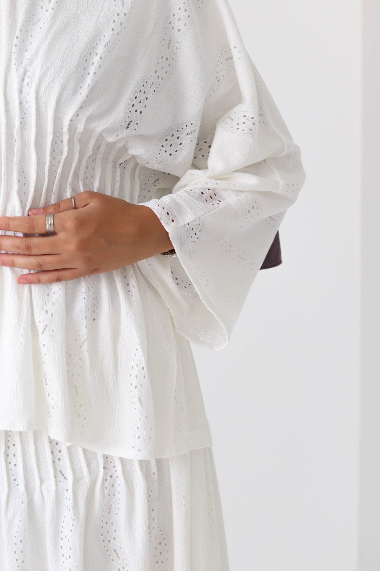 Skirt Set In White