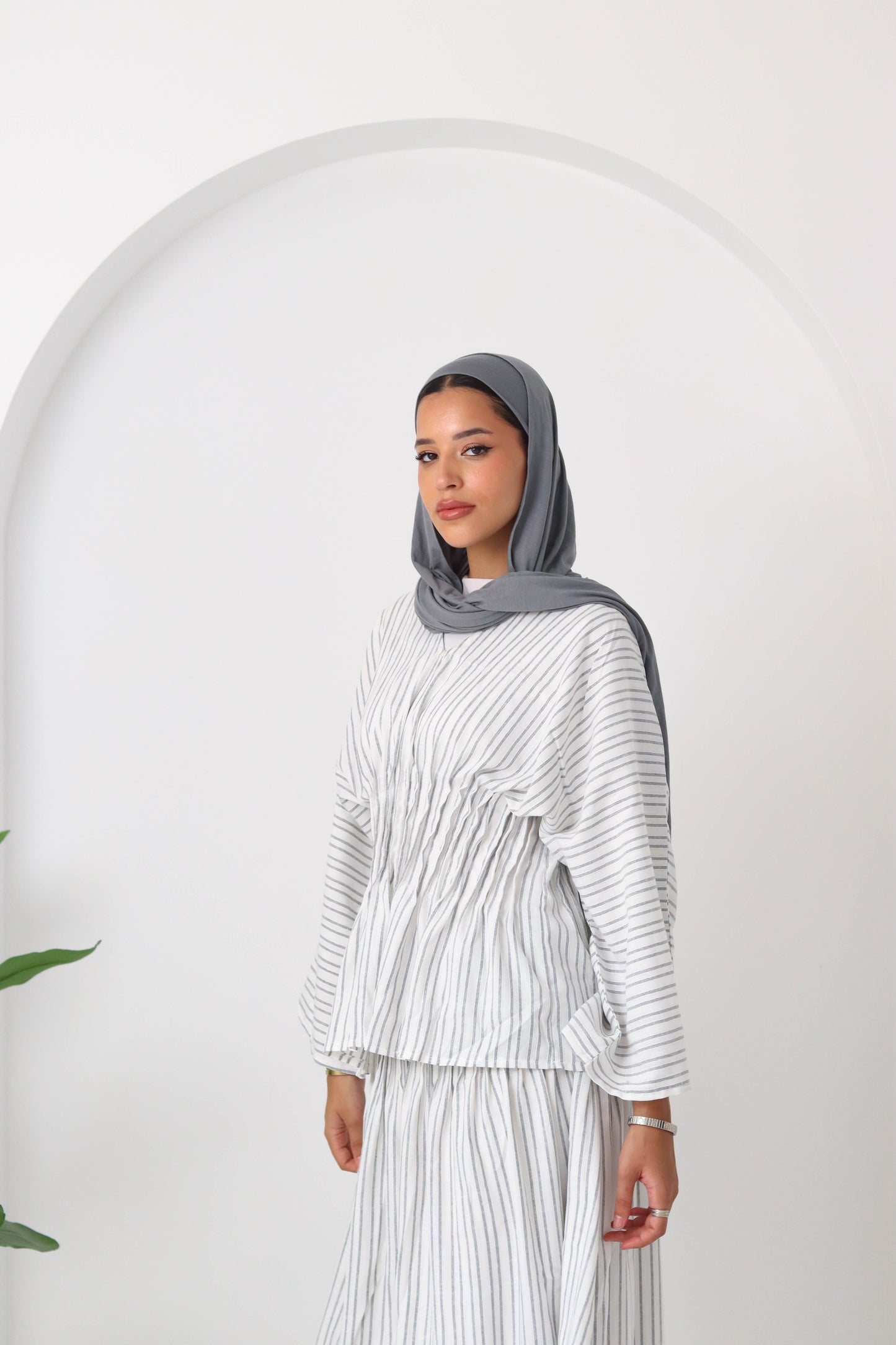 Striped Skirt Set