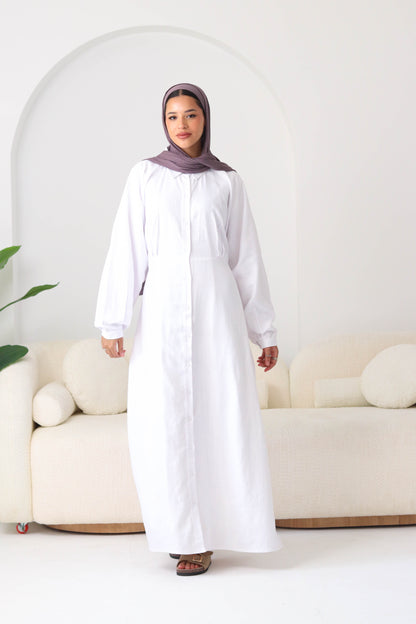 Shirt Dress In White