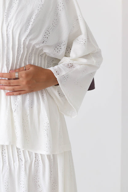 Skirt Set In White